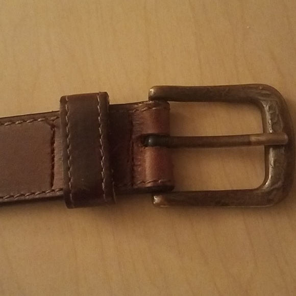 Vintage Australian Coin Concho Full Grain Leather Belt - Picture 7 of 8